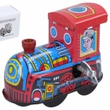 Metallische Aufzieh-Lok mit Schlüssel 6 cm