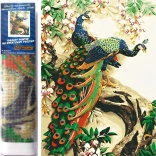 Diamantmalerei Erhabener Pfau 30 × 40 cm