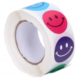 Klebeband mit gelben Smileys, 500 Sticker