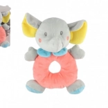 Plüsch-Rassel Elefant für Babys 14 × 20 cm