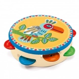 Djeco Animambo Tamburin mit Tucan-Motiv
