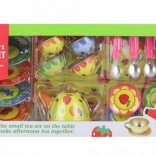 Kinder-Teeservice aus Blech, 19-tlg.