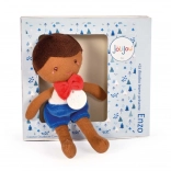 Puppe Doudou Jolijou Enzo 16 cm blau