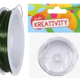 Grüner dekorativer Bindedraht 0,4 mm, 30 m