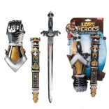 Rittersatz Kunststoffschwert mit Scheide und Schützern