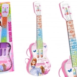 Elektrische Gitarre mit Prinzessin für Kinder Lichter Melodien Rosa