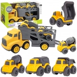 Woopie Abschleppwagen mit Baufahrzeugen 4-in-1