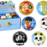 Bunter Ball mit Panda-Illustration für Kinder 7 cm