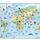 DJECO Beobachtungspuzzle: Tiere aus aller Welt, 100 Teile