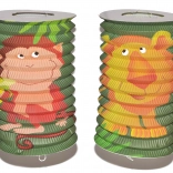 Laterne Zylinder mit Tiermotiv 16 cm