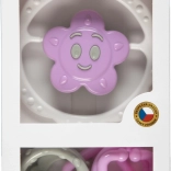 Rassel-Set – Kette und Stern/Blümchen, bunt