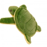 Plüsch-Schildkröte mit Pfeife und Anhänger grün 15 cm