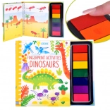 kreatives Fingerabdruck-Malbuch Dinosaurier, 64 Seiten, 7 Farben