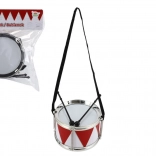 Plastiktrommel 16 × 10 cm mit Trageriemen und Schlägeln