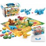 Konstruktionsset Dinosaurier 2-in-1 Brettspiel