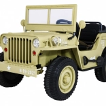 Retro-Military-Kinderauto 4x4 für 3 Kinder Matcha