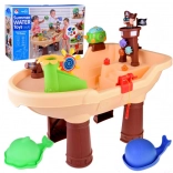 Stehender Piraten-Wassertisch mit Sandkasten und Seifenblasenmaschine
