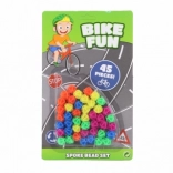 Bunte Fahrrad-Perlen