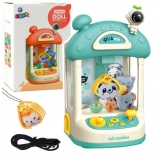 Intelligentes Kinder-Greifspiel – blauer Automat zum Fangen von Plüschtieren und Kugeln