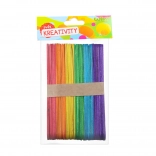 Bunte Holzstäbchen 15 × 1,8 cm, 50 Stk.