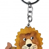 Holzschlüsselanhänger Löwe