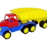 Großer gelber LKW mit Anhänger 45 cm