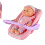 Babypuppe 20 cm in Trage/Autositz