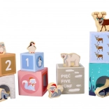 Stapelpyramide für die Kleinsten – Arktische Tiere