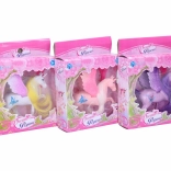 Einhorn mit bunter Mähne 12 cm