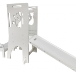 Mitwachsende Lernturm mit Kätzchen, Rutsche und Tafel