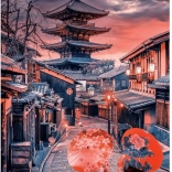 Puzzle Abend in Kyoto 500 Teile