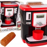 Spielzeug-Kaffeemaschine mit Geräuschen, batteriebetrieben, schwarz