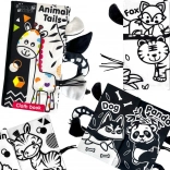 Woopie Baby kontrastreiches sensorisches Stoffbuch für Babys