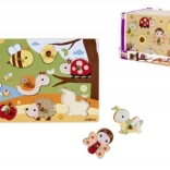 Holzpuzzle mit 9 Teilen – 28 × 18 cm