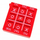 Reisespiel Tic-Tac-Toe 4,5 cm – rot