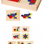 VIGA geometrisches Holzmosaik, 148 Teile