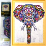 Diamantmalerei 7D Elefant 30 × 40 cm