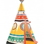 Kinderzelt Djeco Teepee im Stil eines Indianer-Tipis