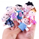 Set mit 6 Fingerpuppen Familie