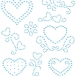 Bügelapplikation mit Strasssteinen – strahlende Blümchen