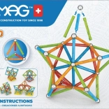 Geomag Supercolor magnetisches Konstruktionsset mit 93 Teilen aus recyceltem Kunststoff