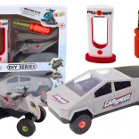 Modernes Auto- und Quad-Set zum DIY-Montieren – Grau