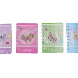 Notizblock 8 × 11,5 cm, 60 Seiten, mit Labyrinth und Schmetterlingsmotiv