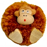 Magnetischer Holzaffe mit Pompon