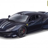 Ferrari TOP 488 Pista blau mit silbernem Streifen 1:24 Modell Bburago