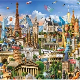 Educa Miniatur-Puzzle Symbole Europas 1000 Teile