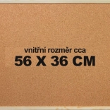 Kork-Puzzlematte 56 × 36 cm mit Rahmen