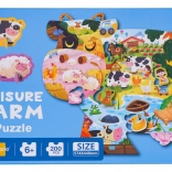 Puzzle-Set mit 200 Teilen – Bauernhof