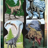 Puzzle Jurassic Welt mit Dinosauriermotiven 4x54 Teile