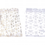 Organzageschenktasche mit Schneeflocken 25x35 cm Weihnachten